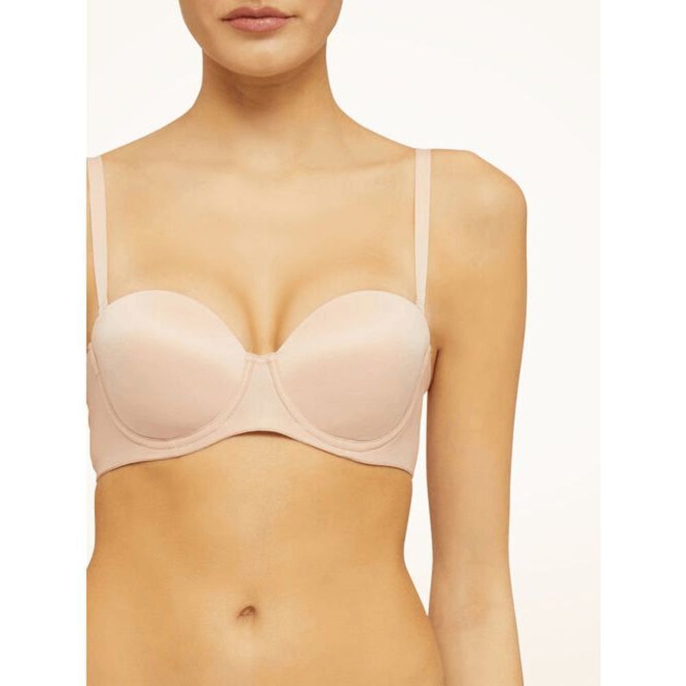 Wolford Sheer Touch Bandeau Bra 34D Rosepowder - Picture 3 of 16
